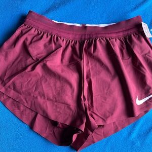 Nike Digital Elite Fast Running Short Men's medium burgundy CV3014 Liner 2inch